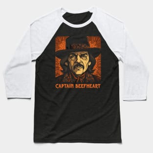 Captain Beefheart  - Retro Original Fan Art Baseball T-Shirt